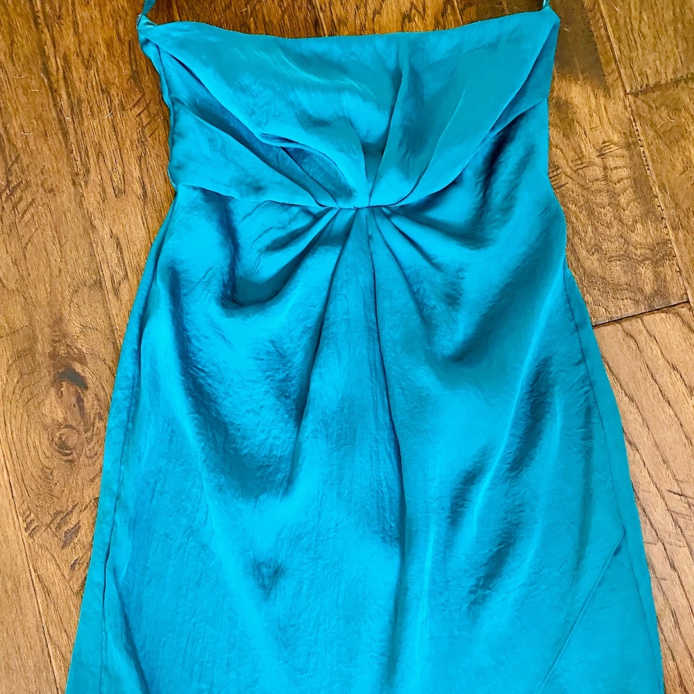 🌟HP🌟DKNYC Strapless Metallic Dress